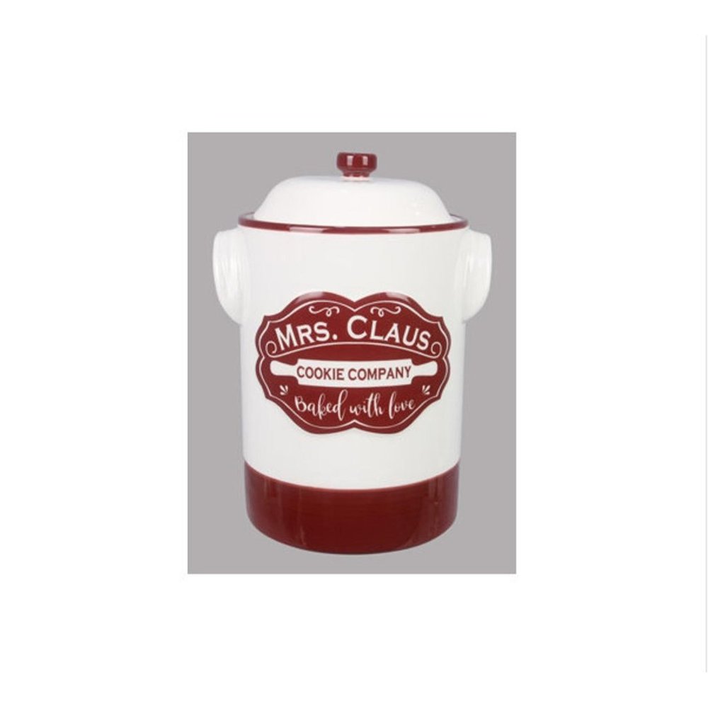 Mrs. Claus Cookie Company Ceramic Cookie Jar